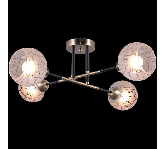 Потолочная люстра ILLUMICO IL9573-4CSQ-79 BK AB 1