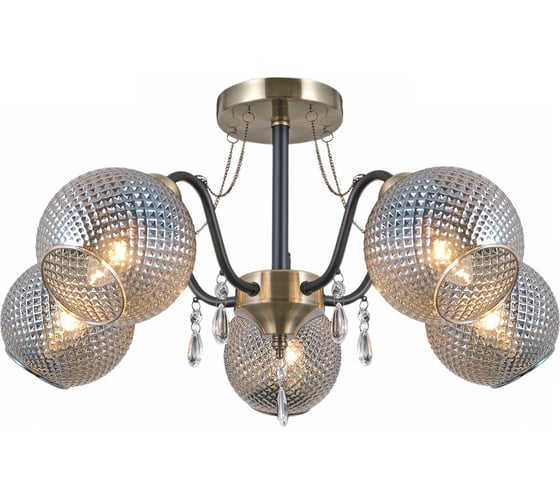 Потолочная люстра ILLUMICO IL0432-5CSQ-29 AB BK 1
