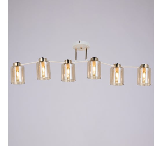 Потолочная люстра ILLUMICO IL6111-6COU-79 WH GD Qui 1