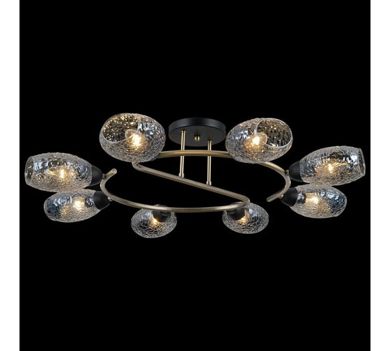 Потолочная люстра ILLUMICO IL0300-8CSQ-79 BK AB 1