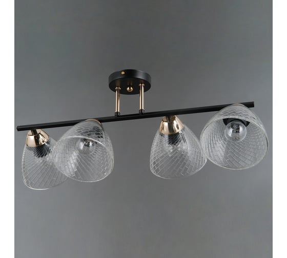 Потолочная люстра ILLUMICO IL0739-4CSQ-24 BK FGD ARIES