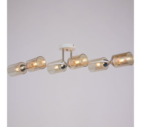 Потолочная люстра ILLUMICO IL8148-6COU-79 WH GD Bice 1