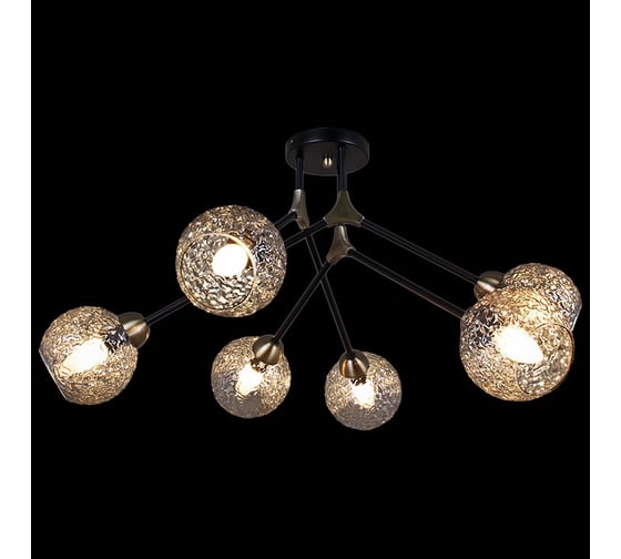 Потолочная люстра ILLUMICO IL0264-6CSQ-79 BK AB 1