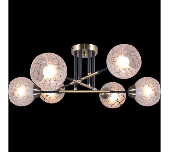 Потолочная люстра ILLUMICO IL9573-6CSQ-79 BK AB 1