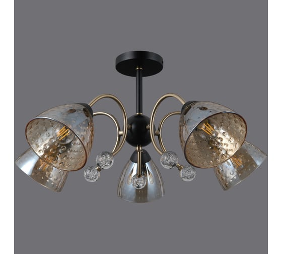 Потолочная люстра ILLUMICO IL0230-5CSQ-29 BK AB