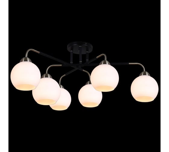 Потолочная люстра ILLUMICO IL0252-6CSQ-79 BK AB 1