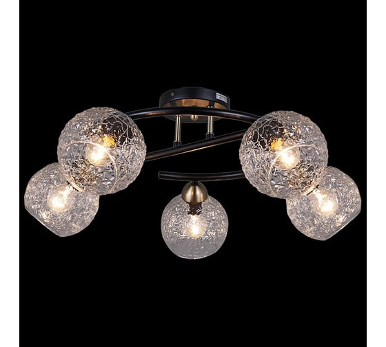 Потолочная люстра ILLUMICO IL0296-5CSQ-79 BK AB 1