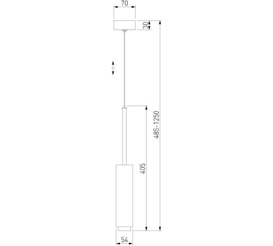 Подвесной светильник Eurosvet, 50203, 1 LED, матовое золото a051710