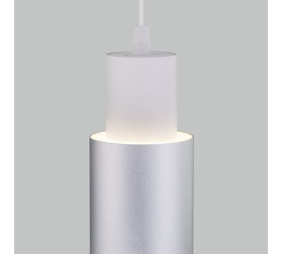 Подвесной светильник Eurosvet, 50204, 1 LED, белый/матовое серебро a051716