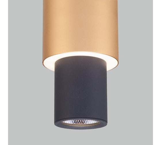 Подвесной светильник Eurosvet, 50204, 1 LED, черный/матовое золото a051714