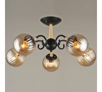 Потолочная люстра ReLuce 04886-0.3-05 BK+WOOD