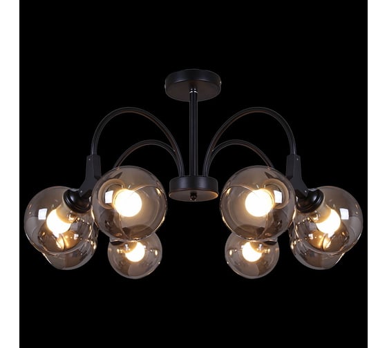 Потолочная люстра ReLuce 01268-0.3-08 BK+CR 1