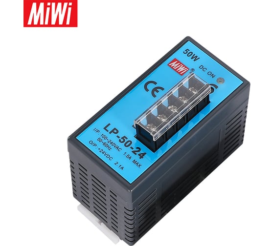 Блок питания на DIN-рейку MIWI LP-50-12
