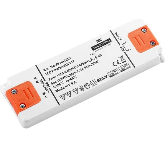 Драйвер LED SNAPPY AC/DC SS30-12VF 5025559