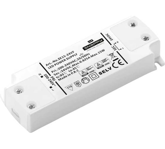 Драйвер LED SNAPPY AC/DC SE15-24VF 5025556 1