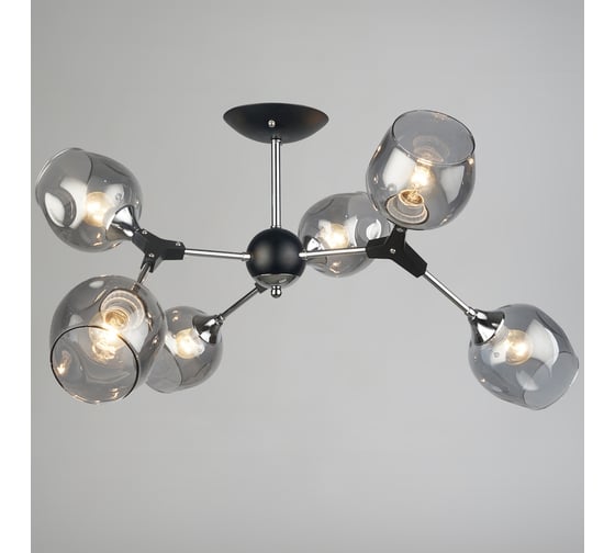 Потолочная люстра ReLuce 04210-0.3-06 BK+CR 1