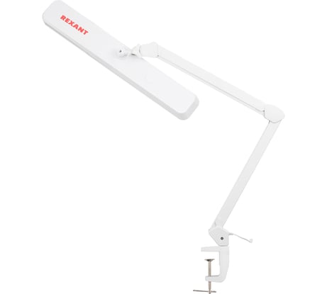 Настольная бестеневая лампа REXANT, струбцина 324 SMD LED теплое и холодное свечение 31-0410