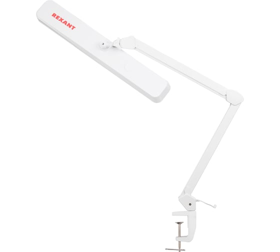 Настольная бестеневая лампа REXANT, струбцина 324 SMD LED теплое и холодное свечение 31-0410