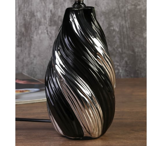 Настольная лампа RISALUX 7515122TL/1 E14 40Вт черный-серебро 24,5х24,5х38 см 4551695