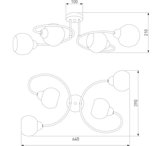Потолочный светильник Eurosvet 30136/4 белый a052676
