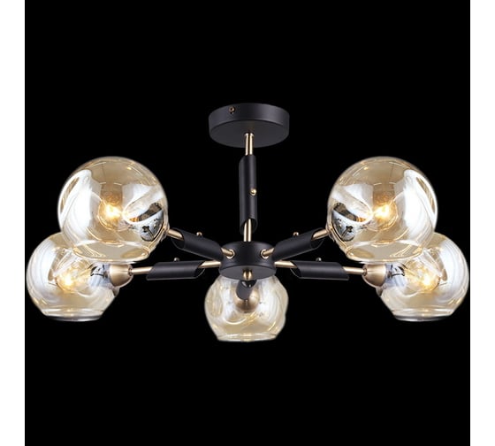 Потолочная люстра ILLUMICO IL9474-5CSQ-79 BK AB 1
