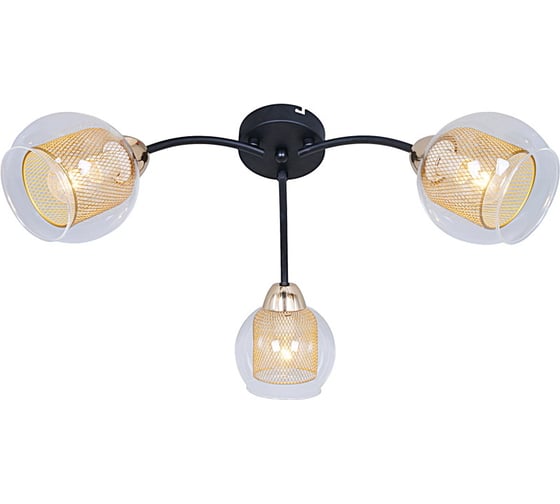 Потолочный светильник ILLUMICO IL7163-3CIN-79 BK GD 1