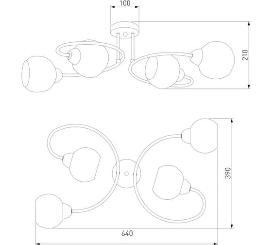 Потолочный светильник Eurosvet 30136/4 хром a052675