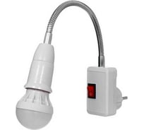 Бра в розетку BayerLux Синди 1x15Вт Е27 белый 4,2x35x31,5 см 4430193