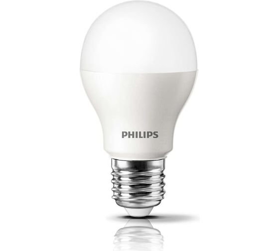 Светодиодная лампа PHILIPS E27 5W = 55W холодный свет Essential 929001378187