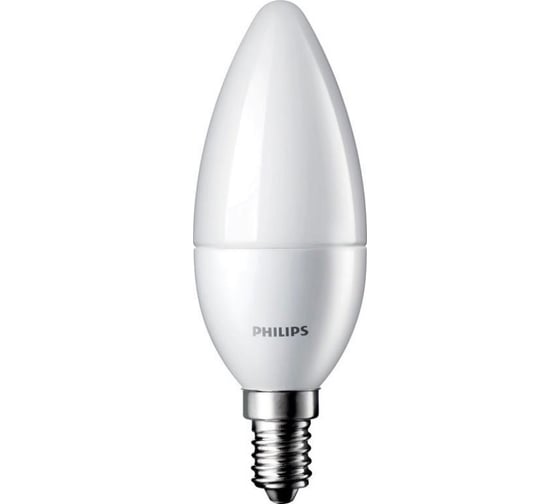Светодиодная лампа Philips E14 6W - 60W теплый белый свет Essential 929002273637