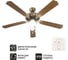 Люстра вентилятор DREAMFAN Classic REG 132 90101DFN 6