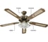 Люстра вентилятор DREAMFAN Classic REG 132 90101DFN 8
