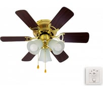 Люстра вентилятор DREAMFAN Fast Satin Brass REG 76 90109