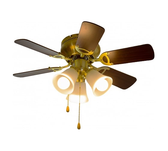 Люстра вентилятор DREAMFAN Fast Satin Brass REG 76 90109