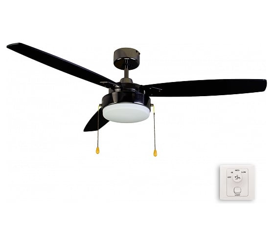Люстра вентилятор DREAMFAN Fusion Black Chrome REG 132 90108 1