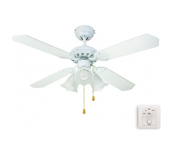 Люстра вентилятор DREAMFAN Princess White REG 105 90106