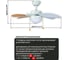 Люстра вентилятор DREAMFAN Smart White REG 76 90107DFN 13