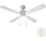 Люстра вентилятор DREAMFAN Vegas White REG 105 90105DFN 3