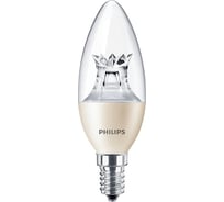 Светодиодная лампа PHILIPS E14 6W = 40W теплый свет диммируемая Master 929001140408