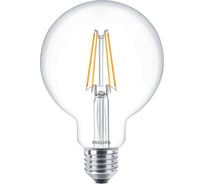 Светодиодная лампа PHILIPS E27 6W = 70W теплый свет филаментная 929001238808