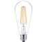 Светодиодная лампа PHILIPS E27 7W = 70W теплый свет диммируемая филаментная 929001228608 1