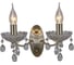 Бра ILLUMICO IL0265-2WSQ-24 AB CASTOR 1