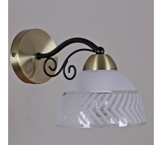 Бра ILLUMICO IL0435-1WSQ-24 BK AB SPICA