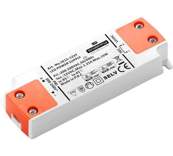 Драйвер LED SNAPPY AC/DC SE15-12VF 5025555 1