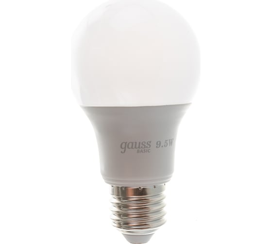 Лампа Gauss Basic A60 9,5W 820lm 4100K E27 LED 1023220