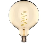 Лампа Gauss Basic Filament G125 5,5W 300lm 2200К Е27 golden LED 1111246