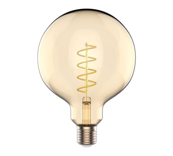 Лампа Gauss Basic Filament G125 5,5W 300lm 2200К Е27 golden LED 1111246