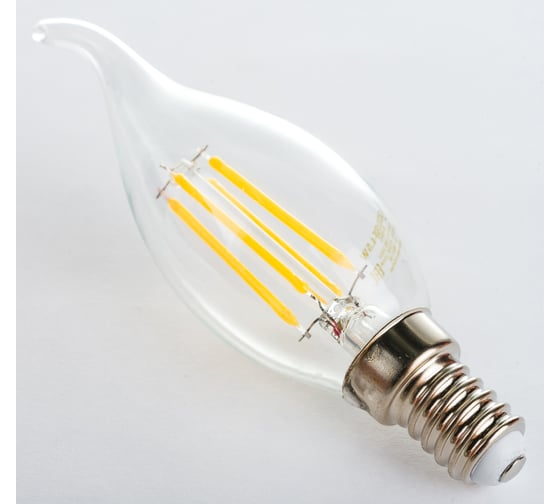 Лампа Gauss Basic Filament, свеча на ветру, 4,5W, 420lm, 4100К, Е14, LED 1041125