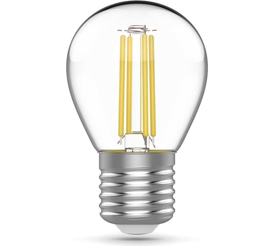 Лампа Gauss Basic Filament, шар, 4,5W, 420lm, 4100К, Е27, LED 1051215
