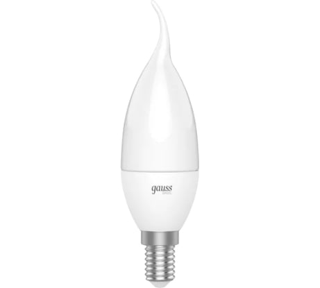 Лампа Gauss Basic, свеча на ветру 5,5W, 400lm, 3000K, E14, LED, 1034116
